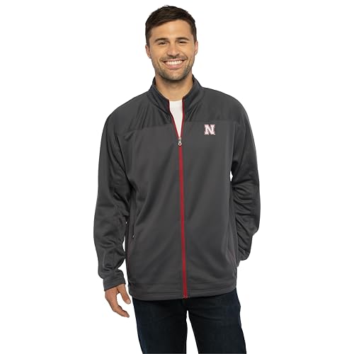 Chaqueta de microforro polar para el estadio y el día a día de los Nebraska Cornhuskers