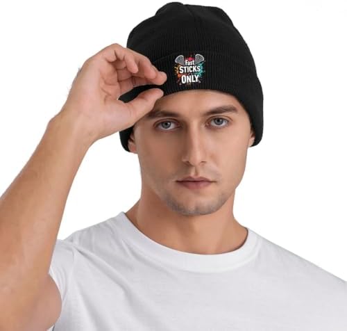 TWYGTEE Fast Sticks Only Lacrosse Beanie for Men Women — view 5