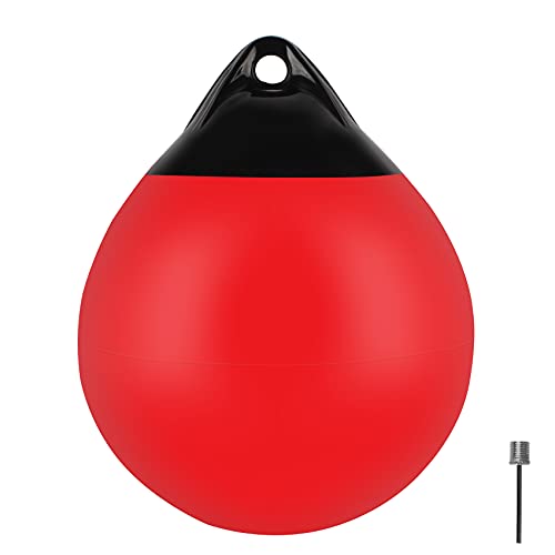 Inflatable Boat Fenders Red Round Buoys round၊ Kayak, ကနူးလှေ၊ နှင်းလျှောစီးလှေ (၁ အထုပ်) in