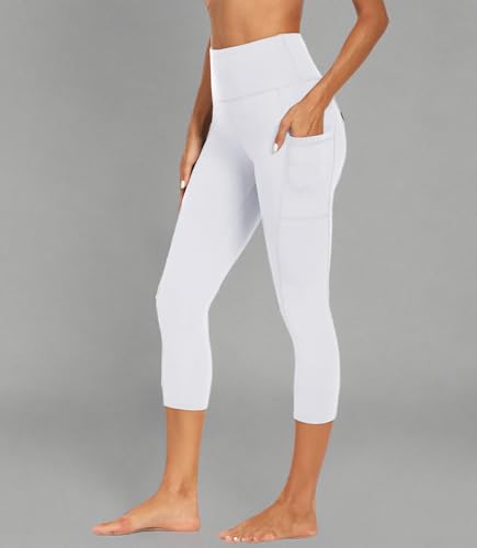 Image of GAYHAY High Waisted Capri Leggings for Women - Soft Slim Yoga Pants for Running Cycling Workout