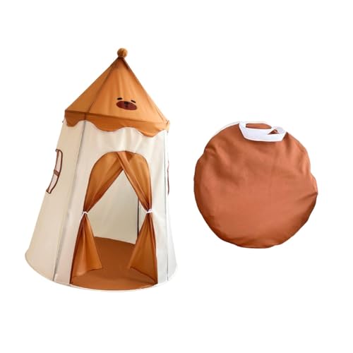 Generic Tienda de campaña para niños pequeños, Tipi, casa de Juegos, Tienda de campaña para niños, Tipi, Castillo, Tienda de campaña para carnavales, MarrÓn