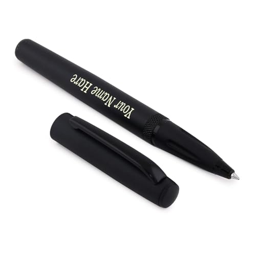 Image of Customized Metal Ballpoint Pen with Free Name Engraving | Premium Personalized Pen for Office, Gifting & Professionals (FULL-BLACK)