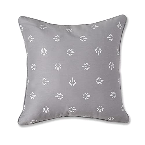 Image of Swayam Cotton Set 2 Decorative Soft Cushion Case Square Pillowcases for Couch Sofa Bed Living Room| 12 X 12 Inches | Light Grey