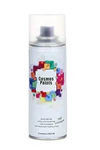 Cosmos Paints Spray Paint (200ml, Clear Lacquer Finish)