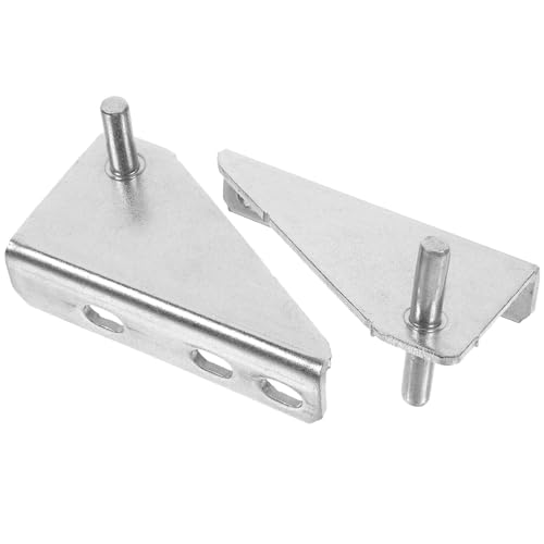 Genérico Bisagra para Puerta de Congelador de Acero Inoxidable Eje Tapa de Goma Distancia entre Ejes 35Mm 2 Piezas Compatible para Reparación de Frigoríficos Pequeños y Congeladores