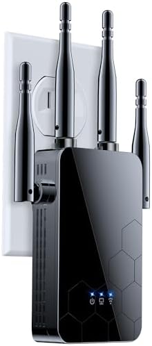 WiFi Extender Internet Booster, 10000 Sq.ft Long Range Repeater W...