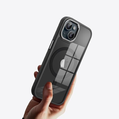 Image of KARWAN Shockproof Back Case Cover Compatible with iPhone 14 Pro, Heavy Duty Case with 360 Degree Camera Protection, Dual Layer Rugged Bumper Protection Cover with Matte Finish (Black)