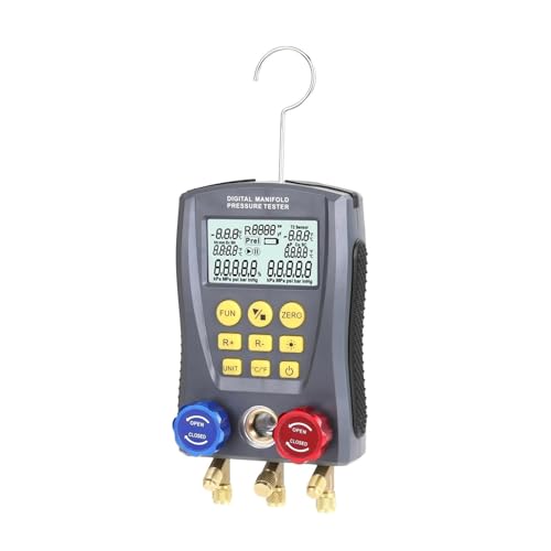 CIRONI Pressure Gauge Digital Vacuum Pressure Manifold Tester Meter Temperature Tester Digital Manifold Gauge Meter (Size : Type1)