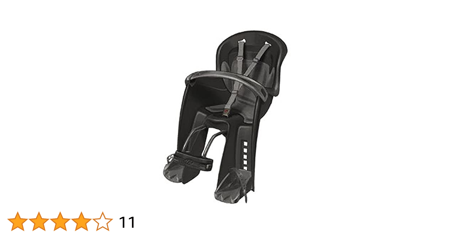 Polisport Bilby Junior自転車用フロントチャイルドシート Bilby Junior - Child Bicycle Seat Grey with Rear Mounting