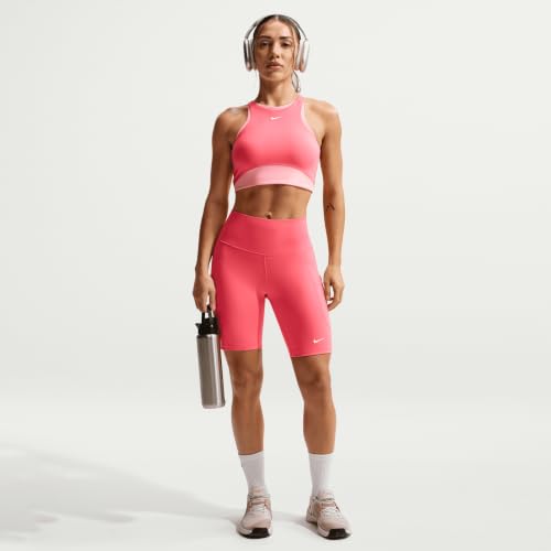 Image of Nike Women's One High-Waisted 8 inch Bike Shorts; Running and Workout Shorts