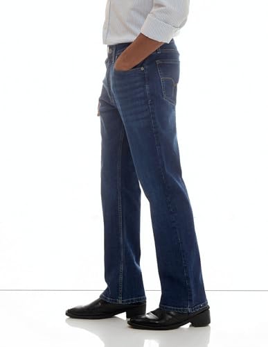 Image of Flying Machine Men's Bootcut Fit Jeans| Solid | Mid Rise | Stretchable | Jeans for Man
