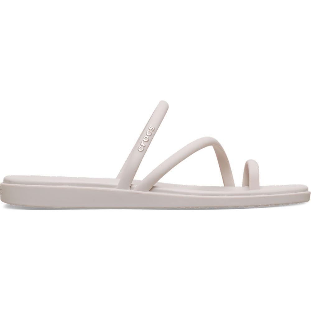 Crocs Women's Miami Toe Loop Sandals | Square Toe Flat | Flexible Straps | Croslite Foam Footbed