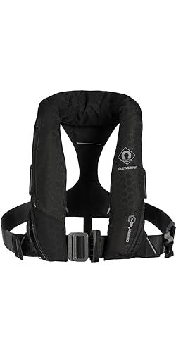Crewsaver Crewfit+ 180N ISO Single Automatic Lifejacket with Harness 9735BKAP - Black