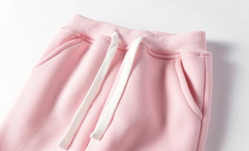 Image of Mud Kingdom Girls Boys Drawstring Sweatpants Solid Colors Elastic Waist Slant Pockets 2-10 Years