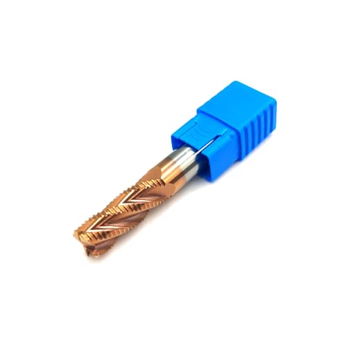 Image of 2pcs /Package HRC45 4Flutes Tungsten Solide Carbide Roughing End Mills for CNC Router Bit Wood Metal Cutter Mill Tool CNC milling Cutter Shank Dia 1 /4 Inches (1 /4 inch*1 /4 inch*3 /4 inch*2 inch-2pcs)