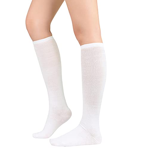 Image of American Trends Womens Athletic Knee High Socks Outdoor Sport Thigh High Stockings Casual Stripes Tube Socks