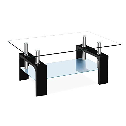 Moralty Rectangular Glass Coffee Table Shelf Chrome Walnut Wood Living Moralty Rectangular Glass Coffee Table Shelf Chrome Walnut Wood Living