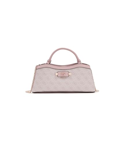 GUESS Bolsa feminina Lindsey pequena com compartimento duplo, Logotipo da orquídea, One Size