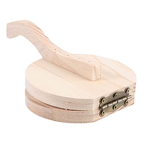Cabilock Tortilla Press Authentic Traditional Wood Tortilla Maker Corn Tortilla Machine for Home