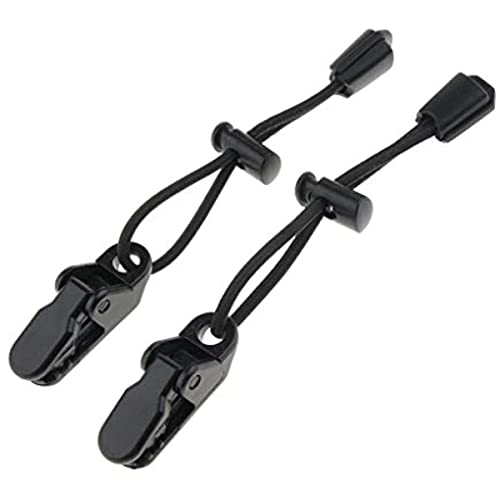 2 Stück verstellbarer Rucksack Wanderstock Sicherung Befestigung Schnalle Seil Schlüsselband Gehstock Alpenstock Trageschnur – elastischer Clip