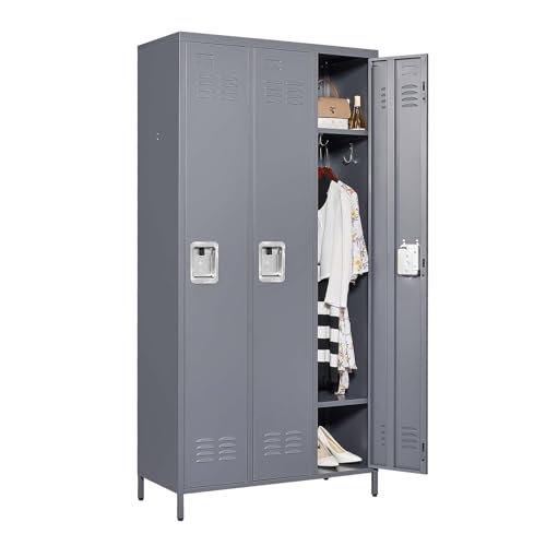AVGVLIJ 3-Door Metal Lockers with Combination Locks - 72