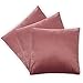 CALIYO Housse de Coussin, Housse de Coussin de Velours uni pour Coussins de canapé, Coussins du canapé Vieux Rose 40x40 CM