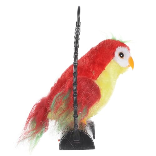 Perroquet suspendu en peluche rouge pour éveiller les enfants