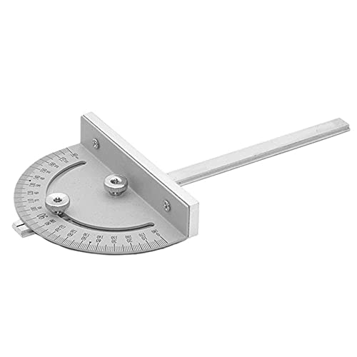 Regla de inglete ranura T para sierra mesa ángulo fresadora circular bricolaje carpintería con escala precisa ajustable 180 alta precisión corte