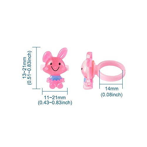 Adjustable Hand Finger Ring In Heart Shape Box - Pack Of 36