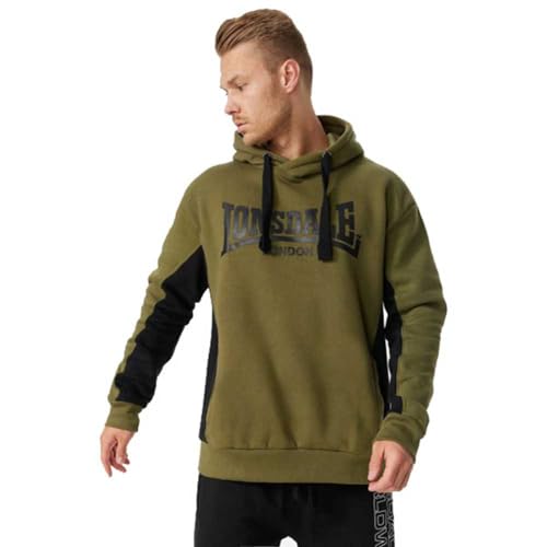 Lonsdale Herren Balmullo Kapuzenpullover, Grün, S EU