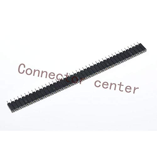 Davitu Round Female Pin Header 2.54mm Pitch 140 40Pin Plastic Height 7mm Single Row Round Pin Socket