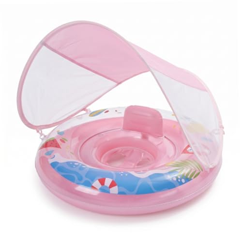 Flotteur de piscine pour bébé protégeant du soleil et du basculement