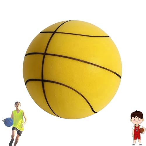 Nuzofy Silent Basketball, Dribble Dream Silent Basketball, Silent Basketball (Yellow,