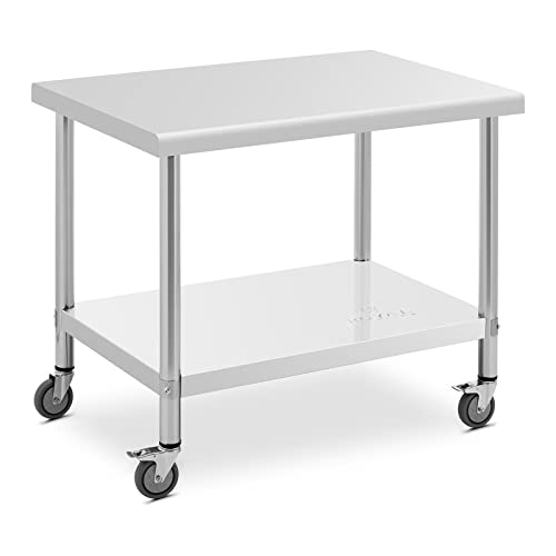Royal Catering RCAT-120/60.P2 Edelstahltisch mit Aufsatzboard 120 x 60 cm 300 kg Edelstahl Royal Catering RCAT-120/60.P2 Edelstahltisch mit Aufsatzboard 120 x 60 cm 300 kg Edelstahl
