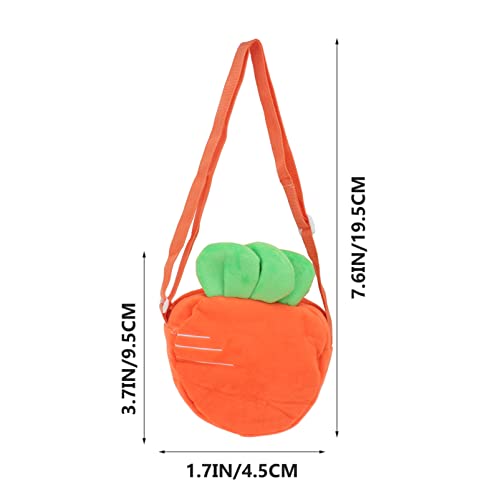 Womens Wallet Womens Wallet Cute Carrot Plush Shoulder Bag Fluffy Carrot Fruit Bag Purse Crossbody Messenger Shoulder Handbag for Women Girls Canvas Tote Purses2