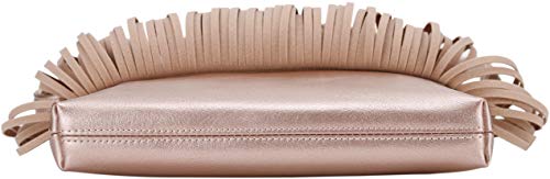 Image of B BRENTANO Vegan Fringed Crossbody Bag with Studs