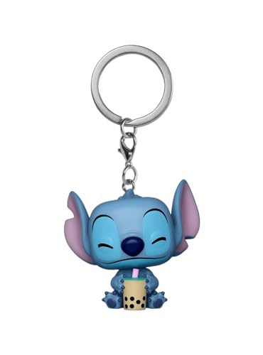 BoxLunch Funko Pocket Pop! Disney Lilo & Stitch Stitch with Boba Vinyl Keychain Exclusive