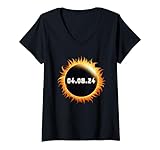 Photo Gallery donna 2024 eclissi solare totale 04.08.24 maglietta con collo a v Photo Gallery donna 2024 eclissi solare totale 04.08.24 maglietta con collo a v