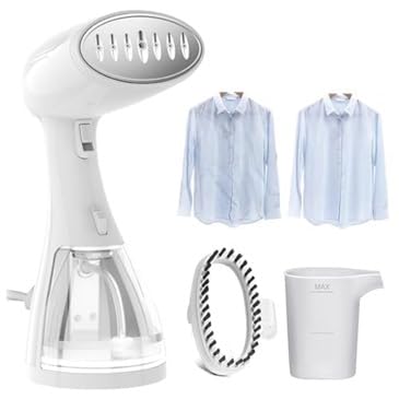 Image of Handheld Portable Steam Iron for Clothes - 1350W Hand Clothes Steamer | 300ML Large-Capacity Handheld Steamer, 15S Heat-Up, Easily Remove Wrinkles, Easily Make Garment Soft /Smooth in Travel