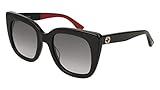 Gucci GG0163S 003 Gafas de Sol, Negro (3/Grey), 51 para Mujer