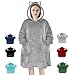 Produktbild FBSPORT Übergroße Hoodie Sweatshirt Damen Kapuzenpullover Riesen Sweatshirt, Pullover Sweatshirt Mit Kapuze Robe Decke Original Sherpa Hoodie Decke Sweatshirt Flanell Hoodies für Herren Damen