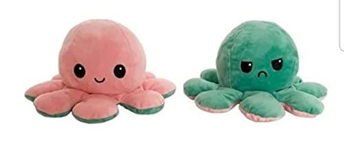 Polvo De Pelúcia Reversível Tiktok Bravo Ou Feliz (Cores Variadas)