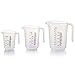 Grizzly Messbecher Set, 1000 ml, 500 ml, 250 ml, bruchsicher, hitzebeständig, spülmaschinenfest, Mischbecher für Flüssigkeiten und Pulver