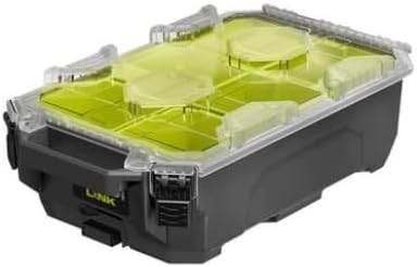 Link Compact 6-Compartment Modular Small Parts Organizer Tool Box