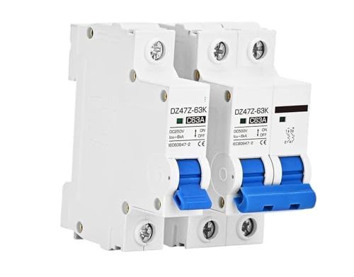 Disyuntor de CC de 16A y 500V para panel solar fotovoltaico de 2 polos