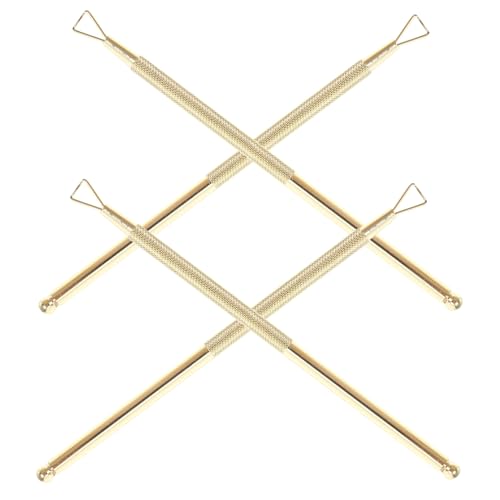 FOMIYES 4 Set Nail Polish Remover Tool Set Cuticle Pusher Triangle Peeler Scraper for Gel Nails Removal