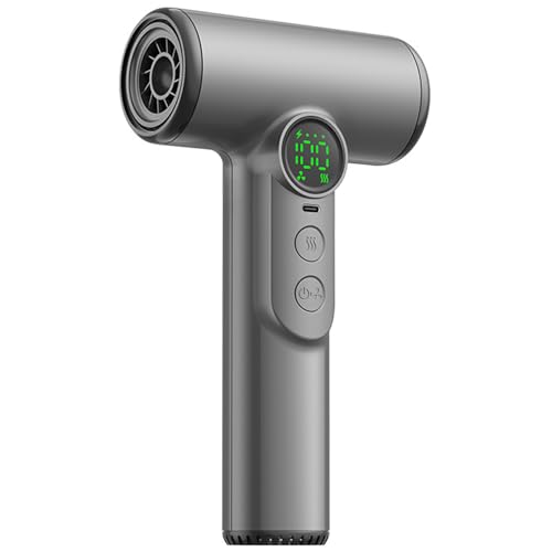 Sèche-cheveux sans fil rechargeable 15 600 mAh de voyage gris