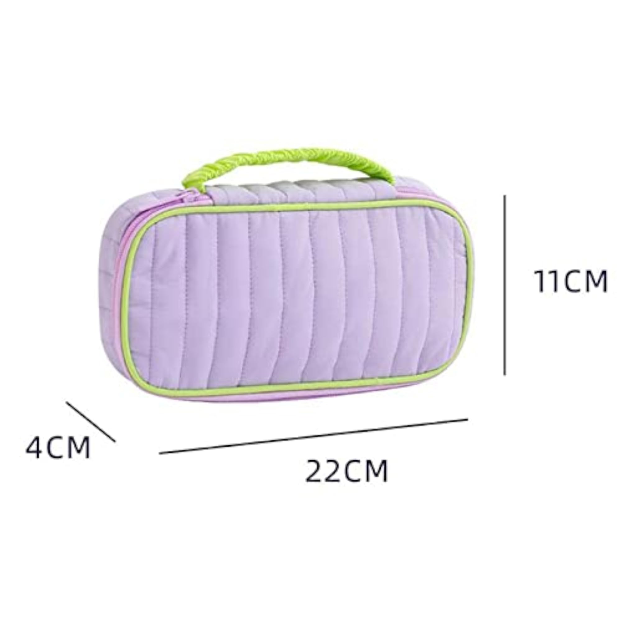 Squeeze Top Small Makeup Bag for Hairpins & Lipstick, Green