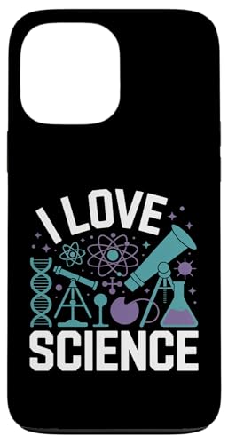 I Love Science DNA顕微鏡 アトム スマホケース iPhone 13 Pro Max 用
