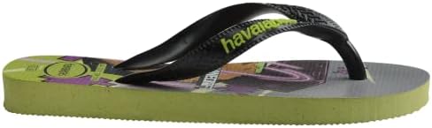Havaianas Kids Top Minecraft Flip Flops - Kids' Enderman Summer Sandals - Olive, 3-4 Youth